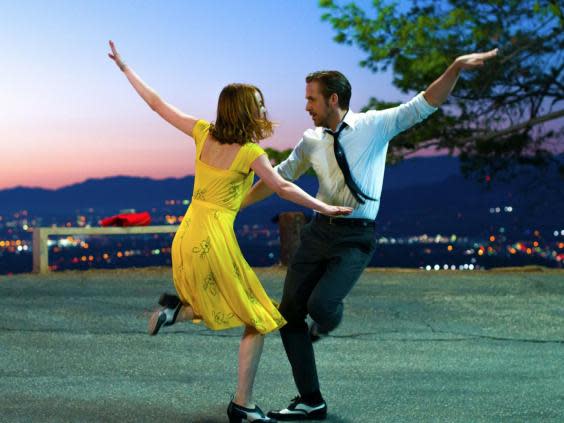 Emma Stone and Ryan Gosling in ‘La La Land’ (Rex Features)