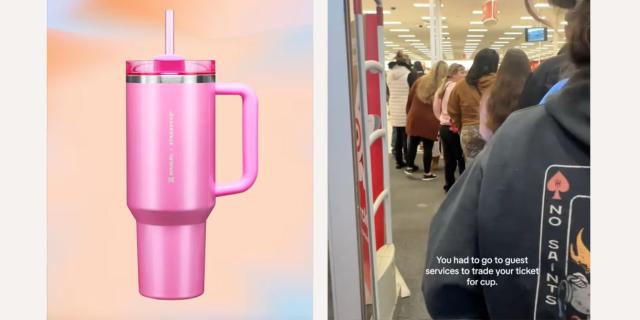 Chaos ensues at Targets nationwide over coveted 'winter pink' Stanley cup