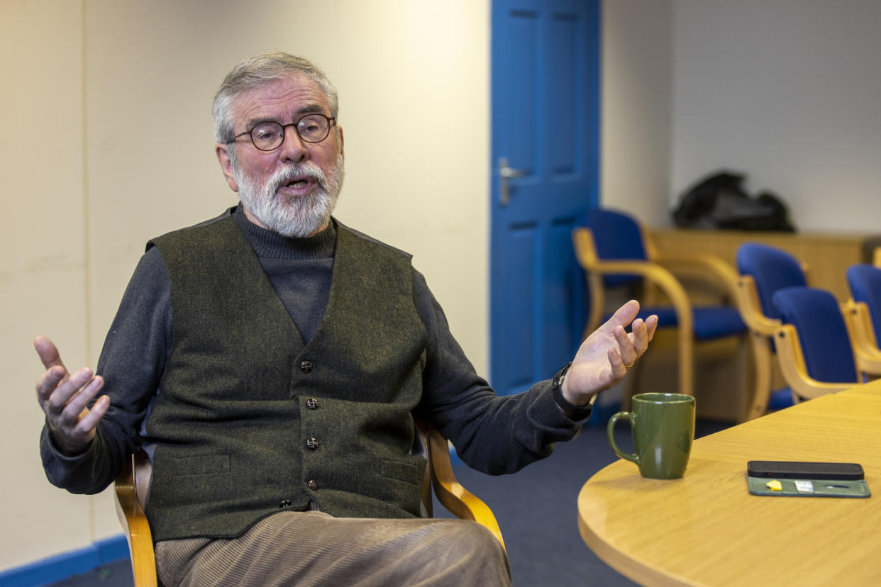 Former Sinn Fein President Gerry Adams said he did not want a referendum on Irish unity to be a repeat of the Brexit referendum (Liam McBurney/PA)