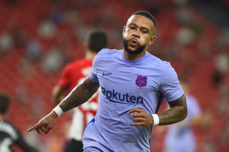 Memphis Depay ya despachó el zurdazo del empate de Barcelona y empieza a festejarlo