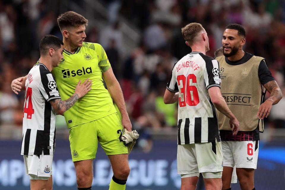 Nick Pope kept a clean sheet as Newcastle hung on in the San Siro  (Getty Images)