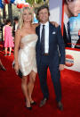 Grant Show and Katherine LaNasa attend the Los Angeles premiere of "The Campaign" on August 2, 2012.