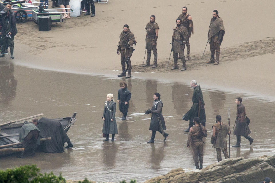 Game of Thrones Set Filming on October 26, 2016 in Zumaia