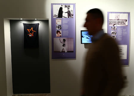 A man visits an exhibition about Anne Frank at the Victory museum in Sibenik, Croatia, February 3, 2017. REUTERS/Antonio Bronic