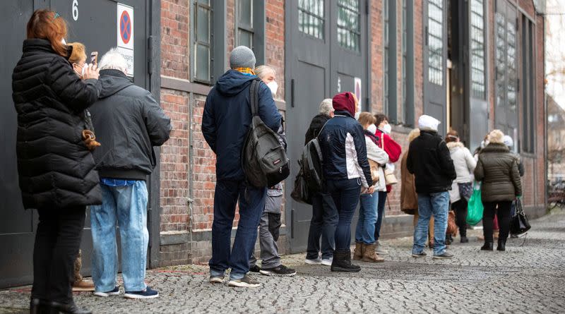 FILE PHOTO: Vaccination centre at the Arena in Berlin