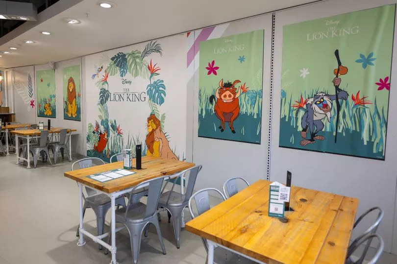 A Lion King cafe has arrived at Primark in Manchester. Photo shows Cardiff's cafe