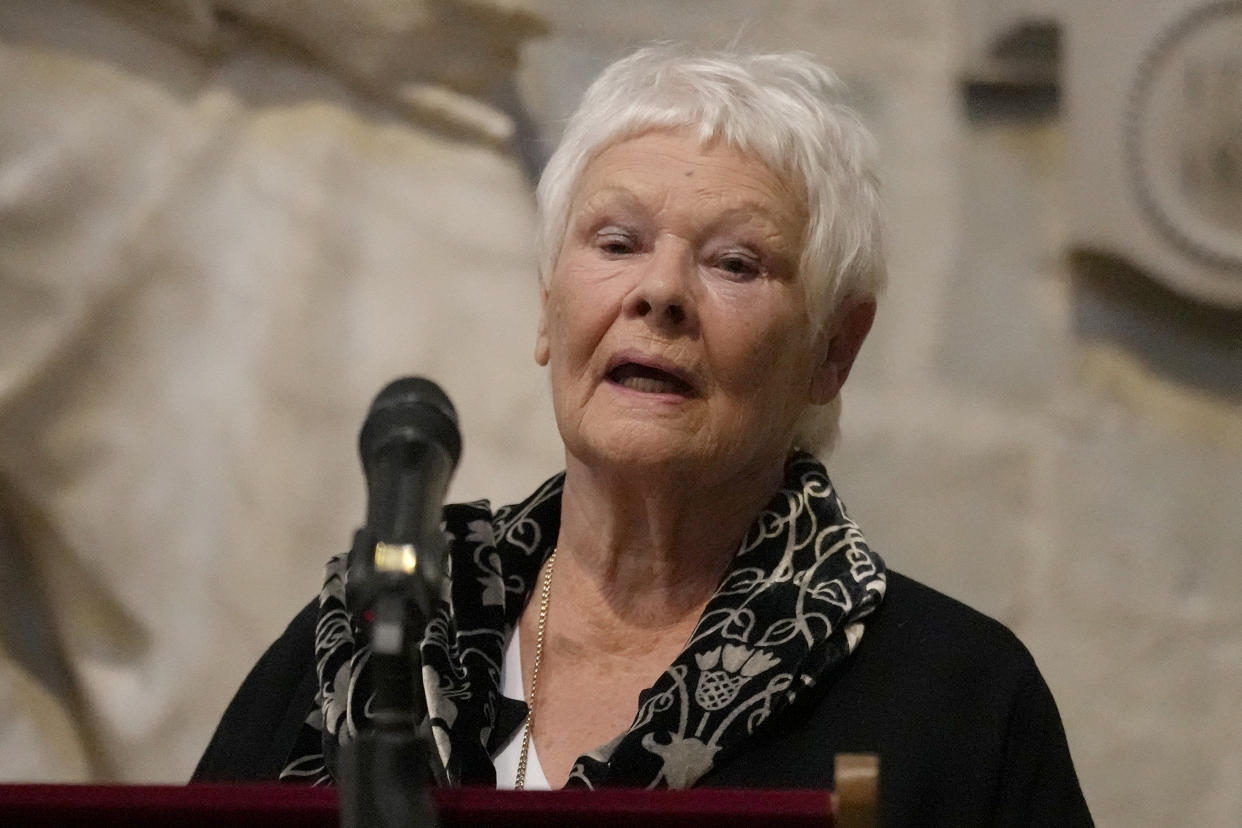 Dame Judi Dench, 87, was once told by a director that she had 'the wrong face' to appear on film as an actress. (Photo: Kirsty Wigglesworth-WPA Pool/Getty Images)