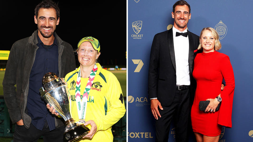 Mitchell Starc and Alyssa Healy.