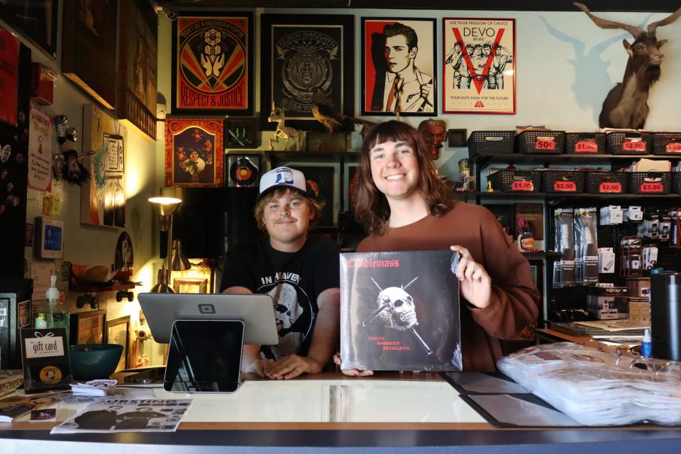 Wisecrack Records owners Darby Schene and Emory Wielenga