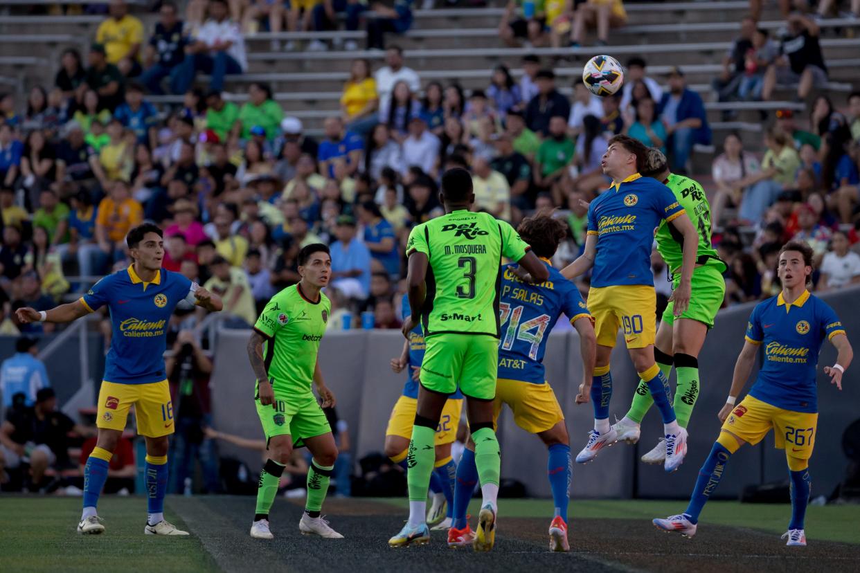 FC Juárez faces Club América in a friendly game at the Sun Bowl in El Paso, TX, on Sunday, June 23, 2024.