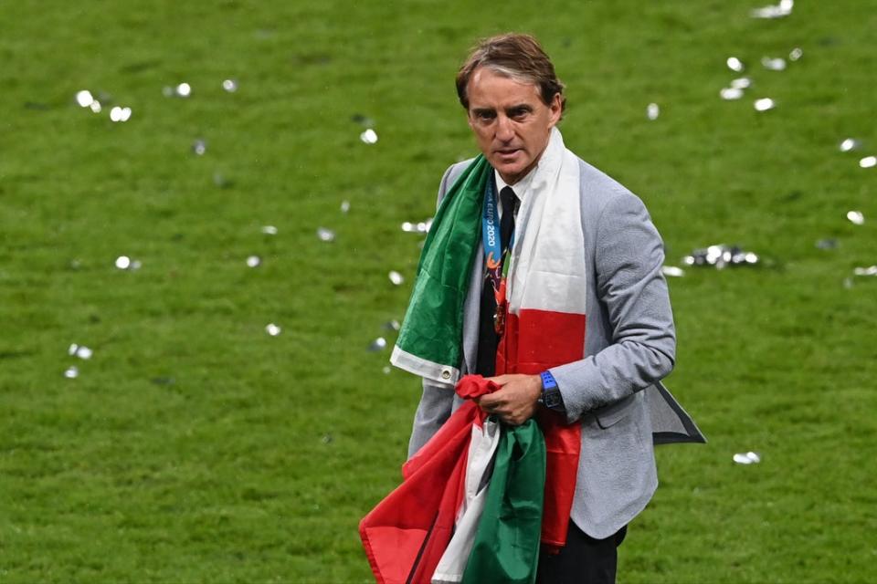 Euros glory for Mancini (POOL/AFP via Getty Images)