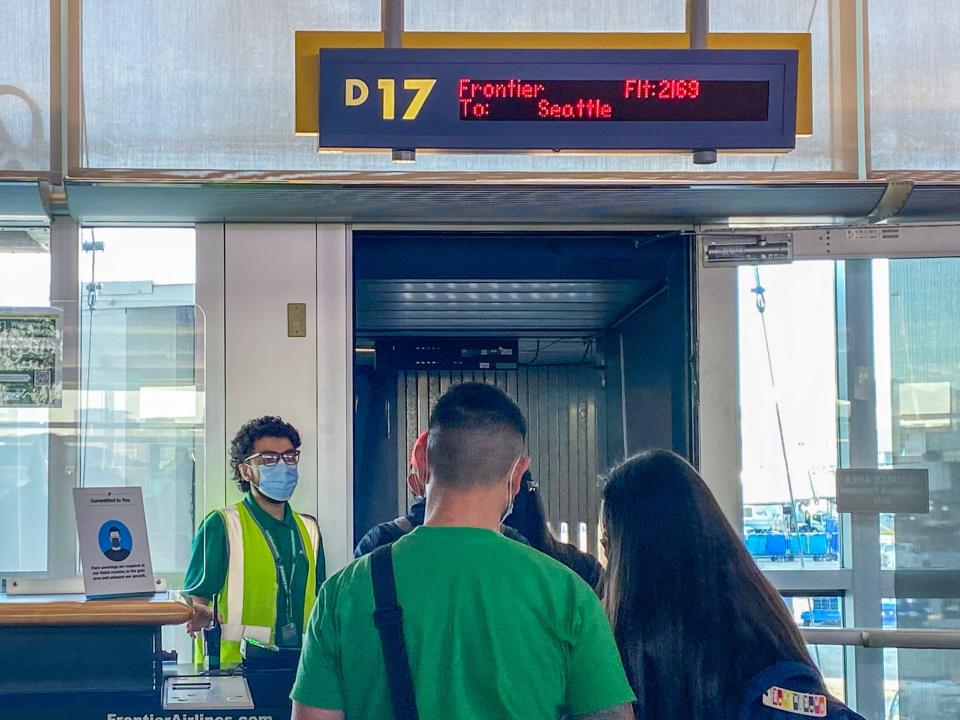 Flying Frontier Airlines during pandemic