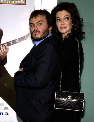 Jack Black and Laura Kightlinger at the LA premiere of Paramount's The School of Rock