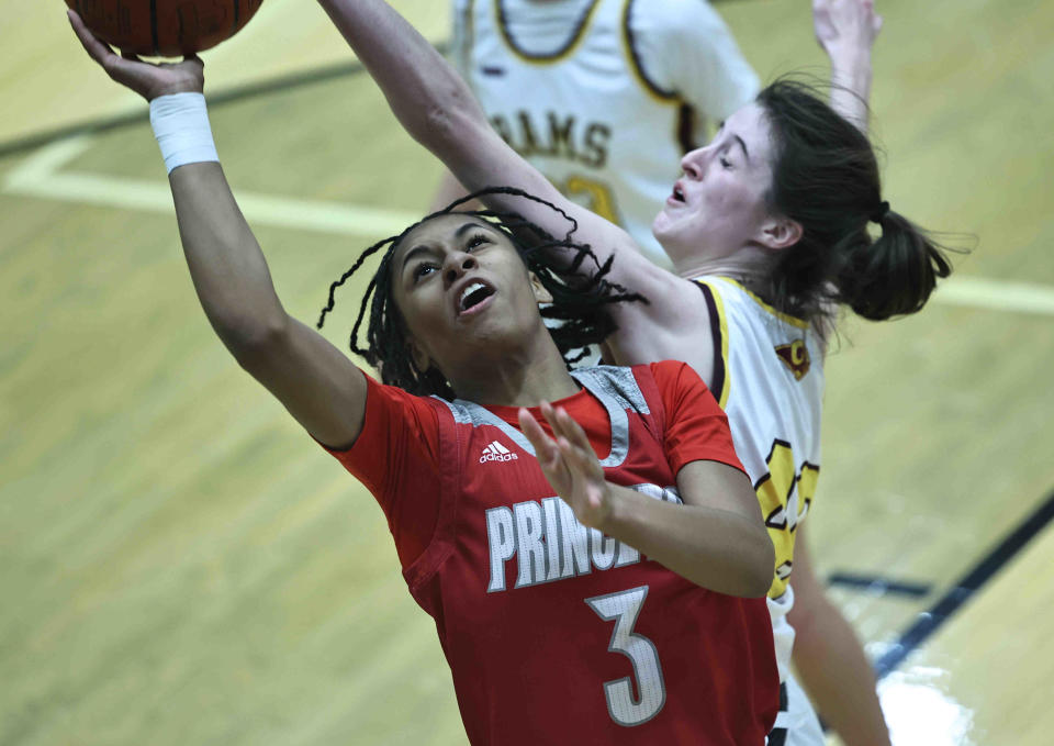 Princeton's Mari Gerton (3) is averaging 21 points per game in the postseason.