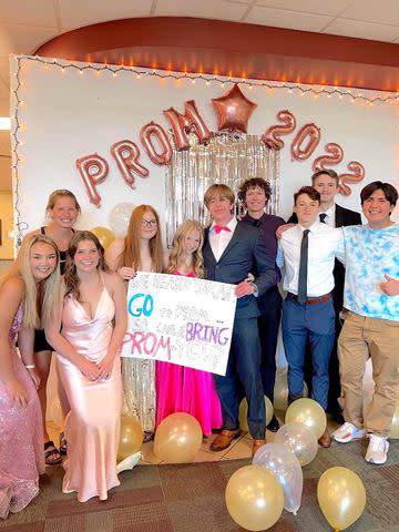 <p>courtesy Lilly Downs</p> Lilly Downs celebrated her prom in the hospital.