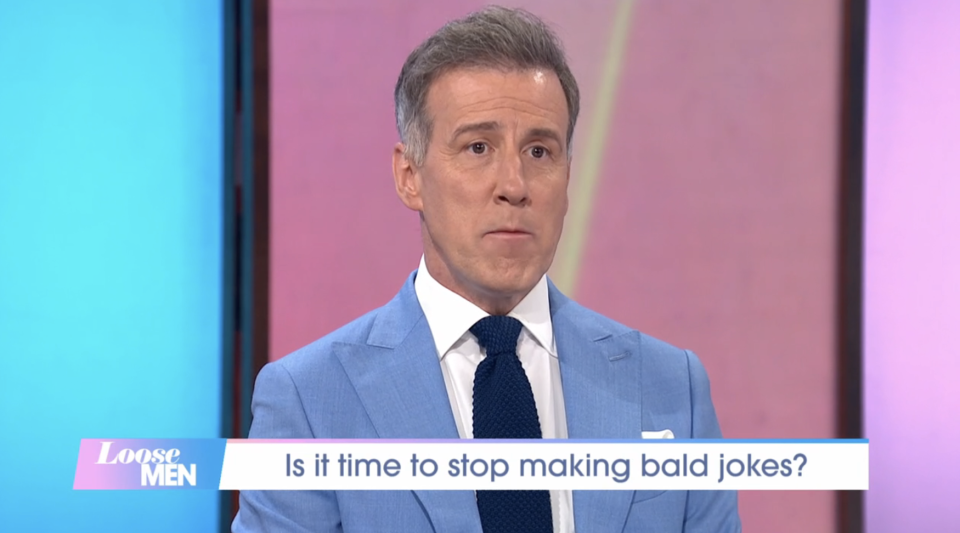 Anton Du Beke spoke about his hair transplant. (ITV screengrab)