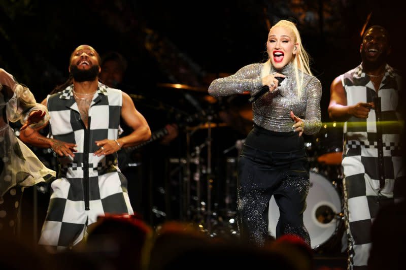 Gwen Stefani performs at the PEC Leaders Welcome Reception at the Asia-Pacific Economic Cooperation Economic Leaders Week (AELW) in November. File Photo by Justin Tafoya/U.S. Department of State/UPI