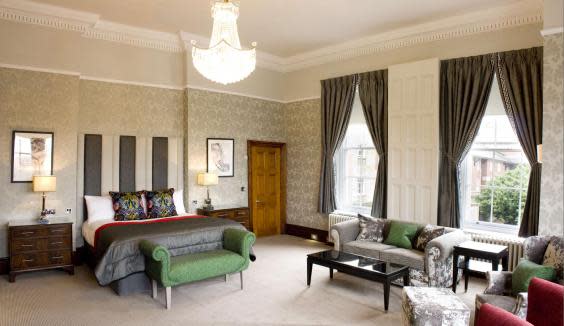 One of the airy and spacious bedroom suites at Oulton Hall (Oulton Hall)