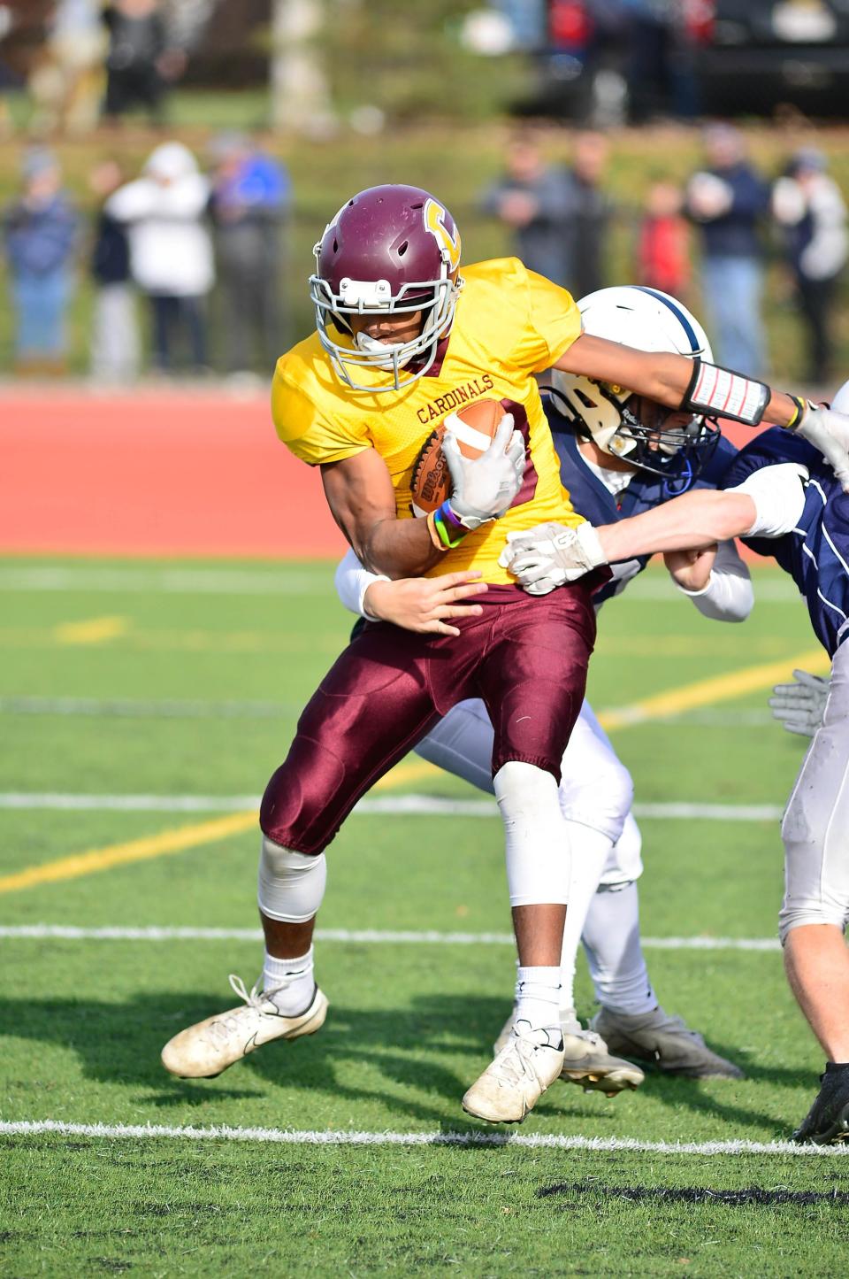 Joseph Case High School battles Somerset in the last Thanksgiving Day football game at Somerset Berkley Regional High School in this file photo from 2022.