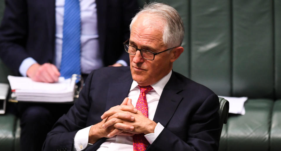 Prime Minister Malcolm Turnbull in Question Time in Parliament House on Tuesday. Source: AAP