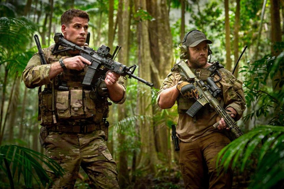 Liam Hemsworth and Luke Hemsworth in Land of Bad.