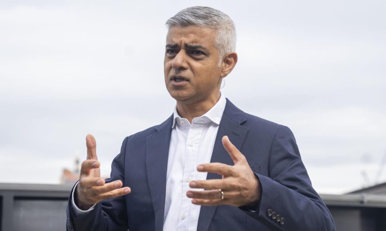 <span>Sadiq Khan, the mayor of London, is seeking to be elected for a third successive four-year term at the mayoral election on 2 May.</span><span>Photograph: Danny Lawson/PA</span>