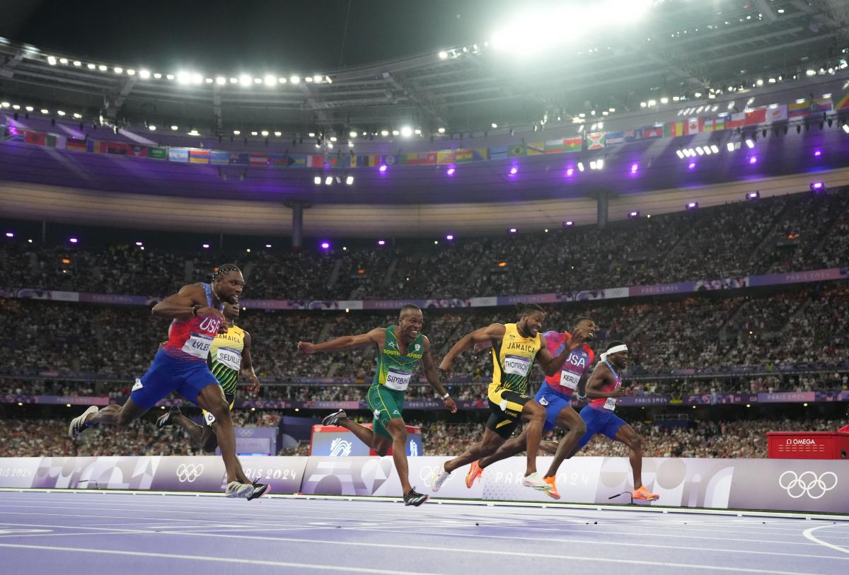 Everyone made the same Cars joke about Noah Lyles’ photo finish win at the Olympics