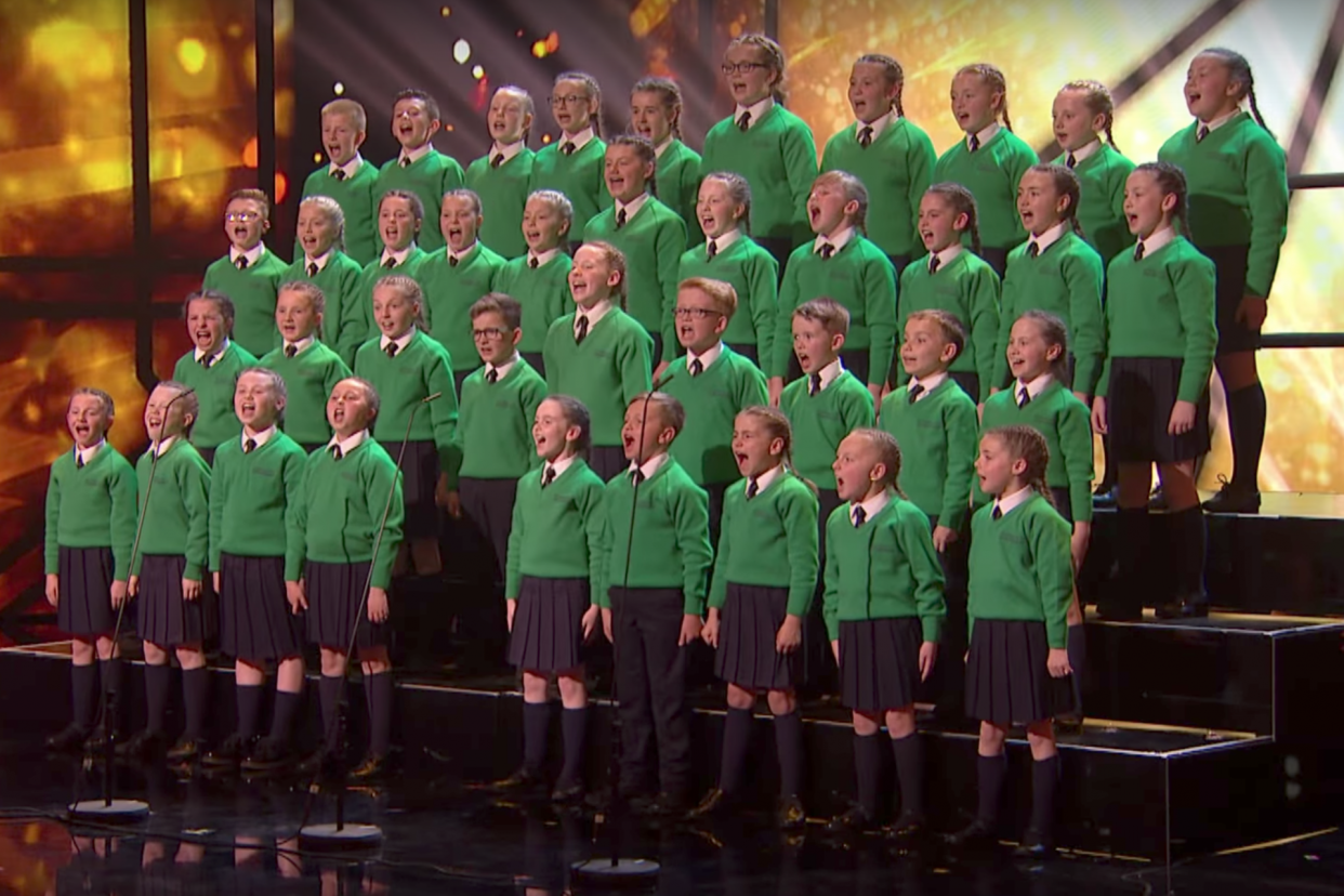 Miming scandal: viewers were baffled after a technical hitch seemed to suggest the children's choir were miming: ITV