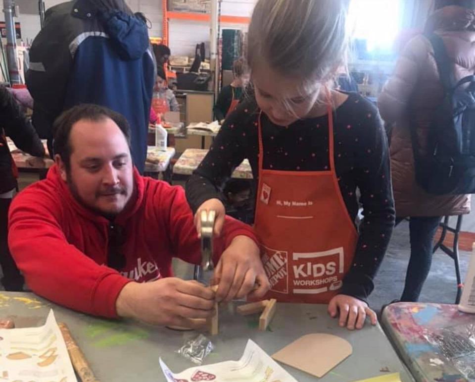 Jimmy and Olivia tackling a project together.&nbsp; (Photo: Courtesy of the family)