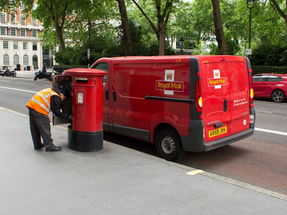 File image of Royal Mail worker: iStock/Getty