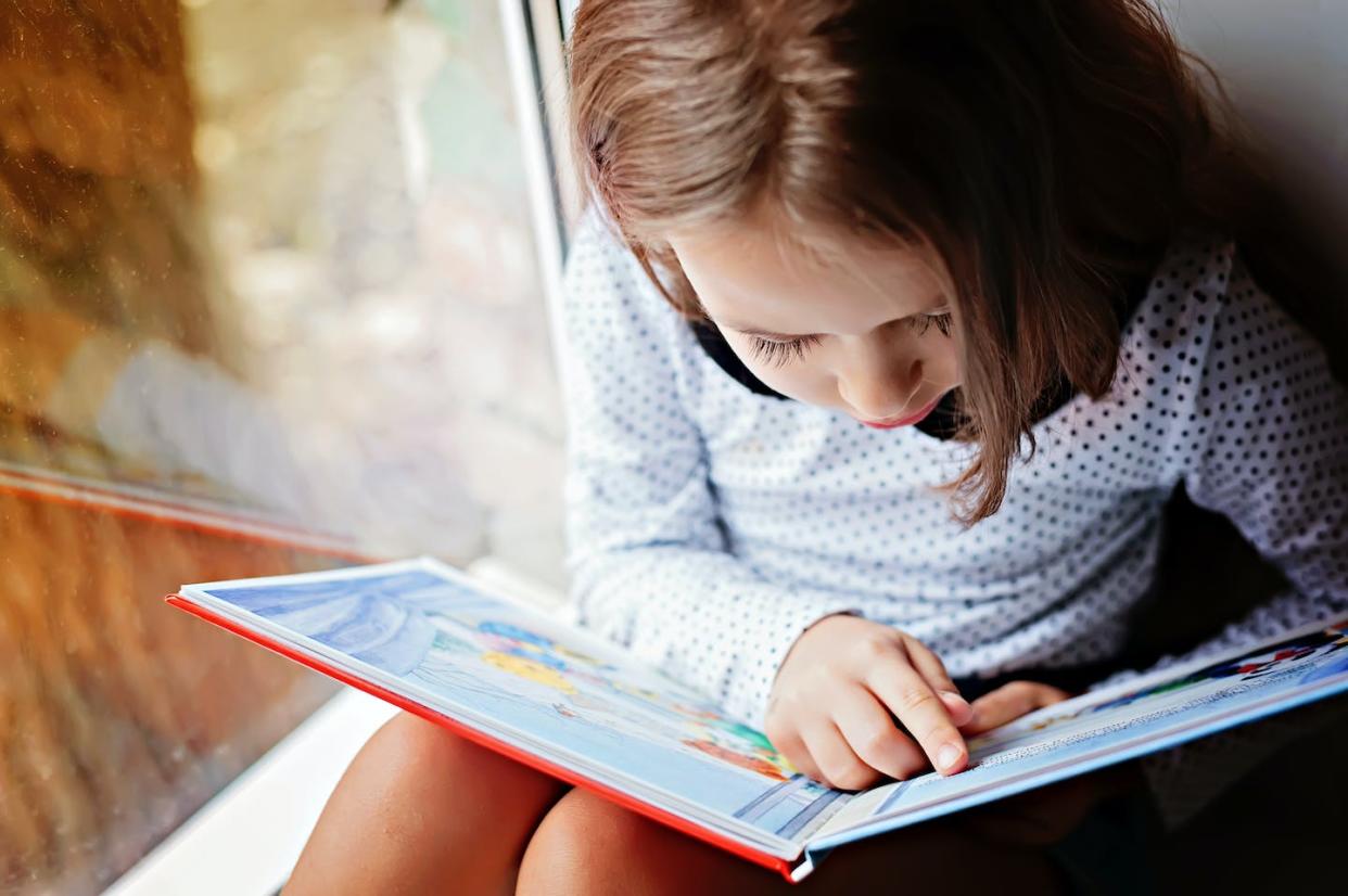 Las altas capacidades constituyen una necesidad específica de apoyo educativo. <a href="https://www.shutterstock.com/es/image-photo/toddler-girl-book-near-window-528426013" rel="nofollow noopener" target="_blank" data-ylk="slk:Shutterstock;elm:context_link;itc:0;sec:content-canvas" class="link ">Shutterstock</a>