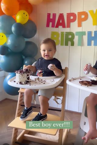 <p>brittanylynnlutz/Instagram</p> Kasen Lutz at his birthday party.