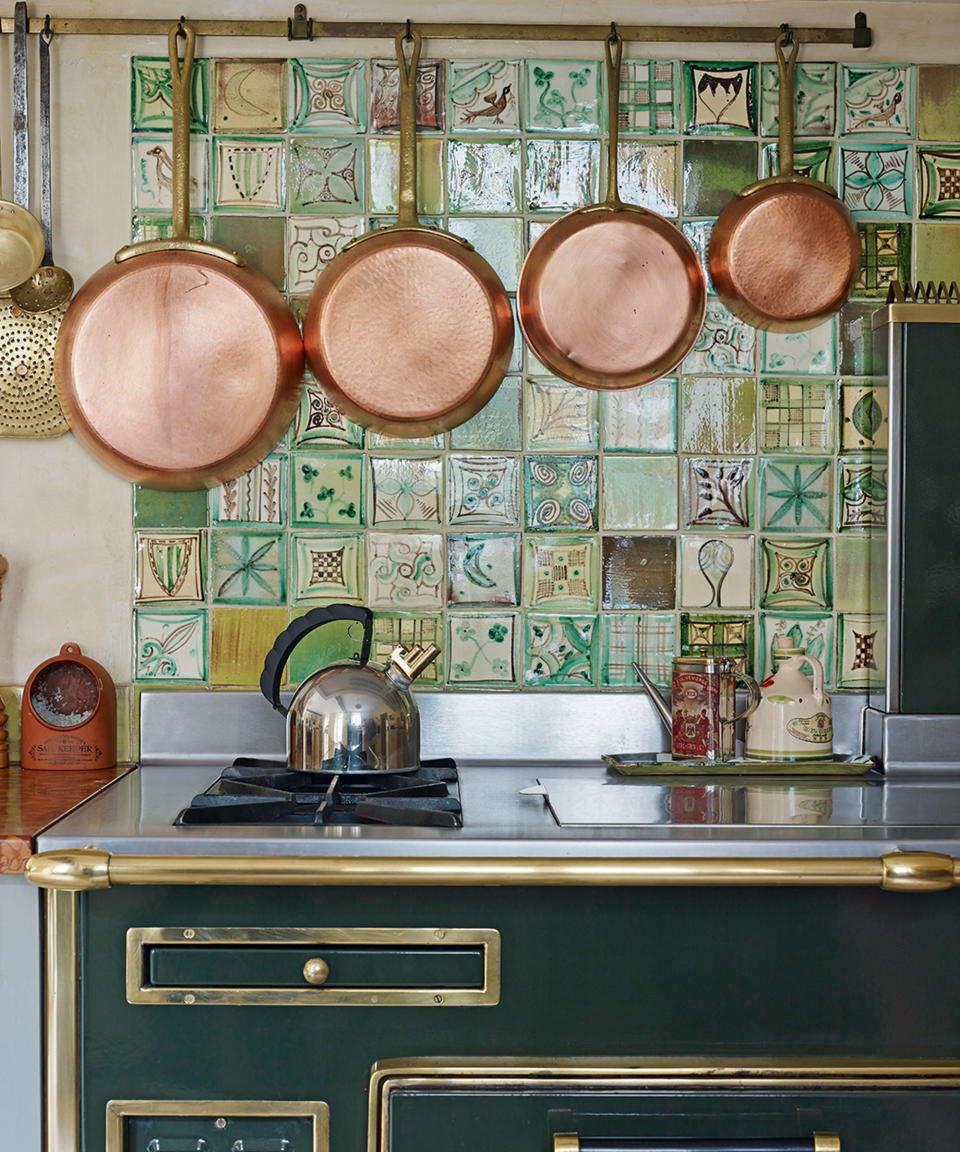 Add color and character with a patchwork of tiles