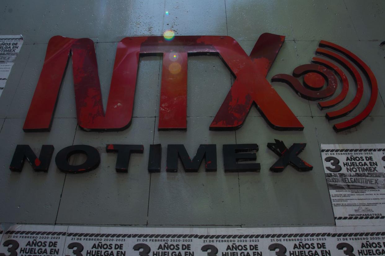 Edificio de Notimex, Agencia de Noticias del Estado Mexicano que será cerrada definitivamente tras tres años de huelga. | FOTO: MARIO JASSO/CUARTOSCURO.COM