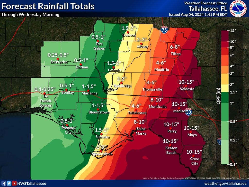 Tropical Storm Debby may go down in history as an epic rainmaker.