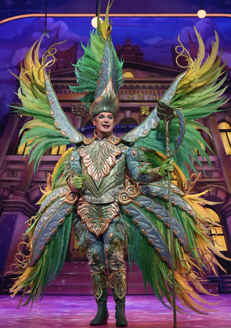 Julian Clary in Jack and the Beanstalk,London Palladium 2022. Photo by Paul Coltas.