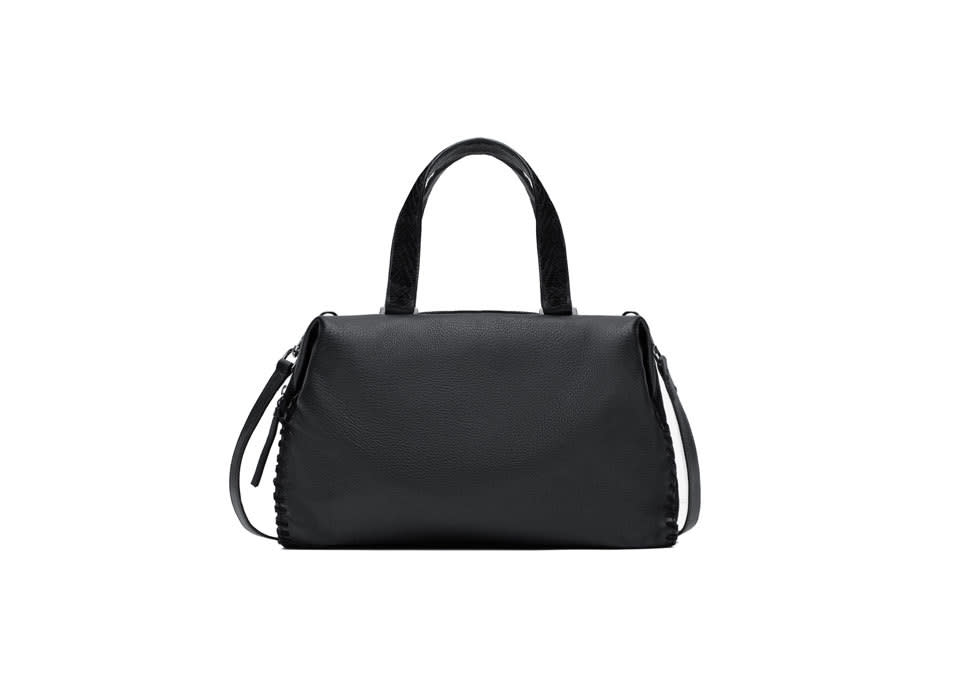Zara Leather Bowling Bag, $119, zara.com