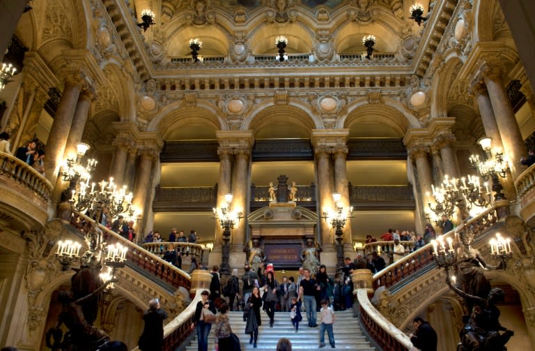 The "Grand staircase" at the Opera Garnier in Paris, where Ravel's "Bolero" was first performed in 1928, the year the French composer wrote it