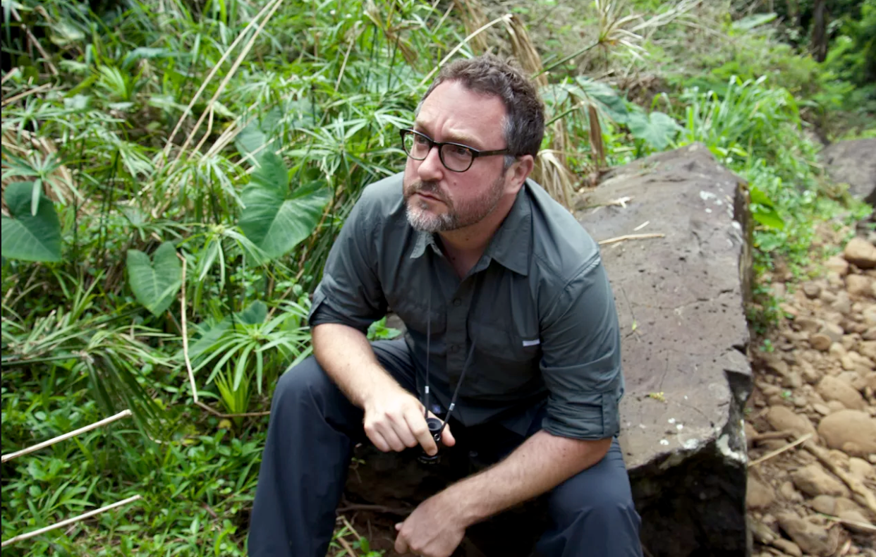 Colin Trevorrow on set of <i>Jurassic World</i> (Photo: Universal Pictures)