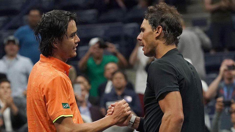 Nadal and Daniel faced off at the 2017 US Open. Pic: Getty