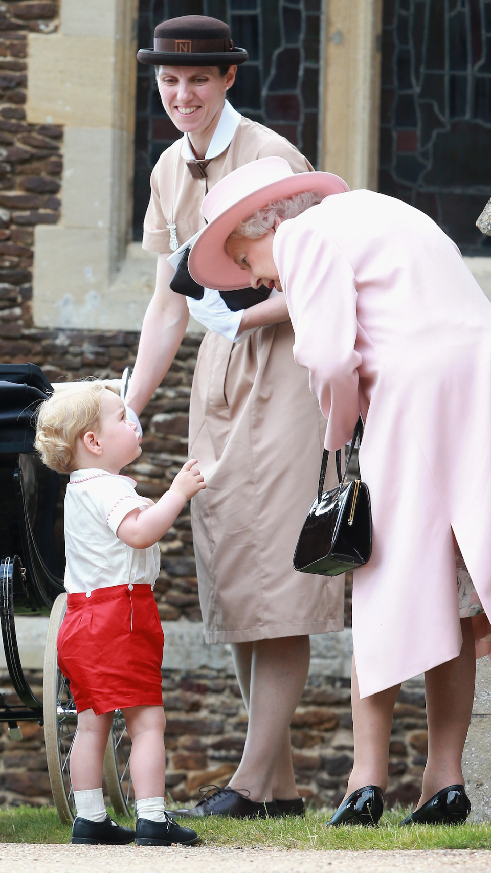 At Princess Charlotte's christening