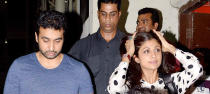 Always an interesting pair to spot, Raj Kundra and wife Shilpa Shetty were also spotted coming out of the same theatre.