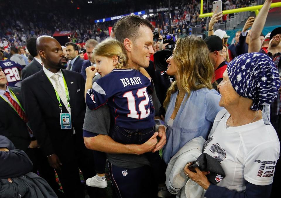 Tom Brady and family