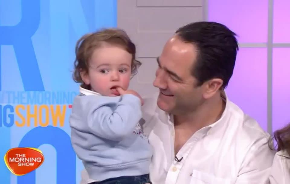 Wippa is quite the doing dad! Source: Seven