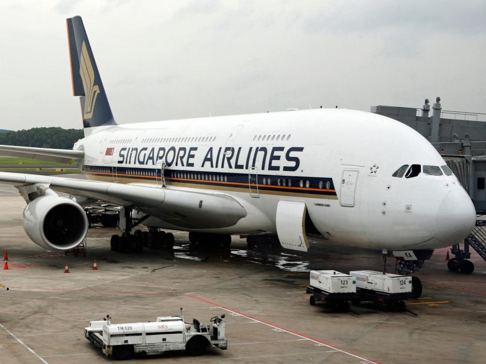 A Singapore Airlines Airbus A380.