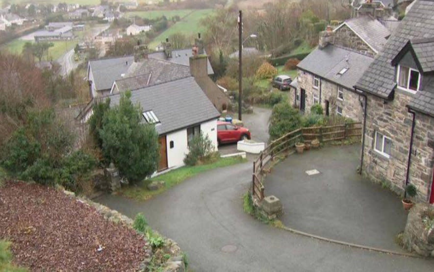 The newly crowned world's steepest street winds through Snowdonia (Picture: SWNS)