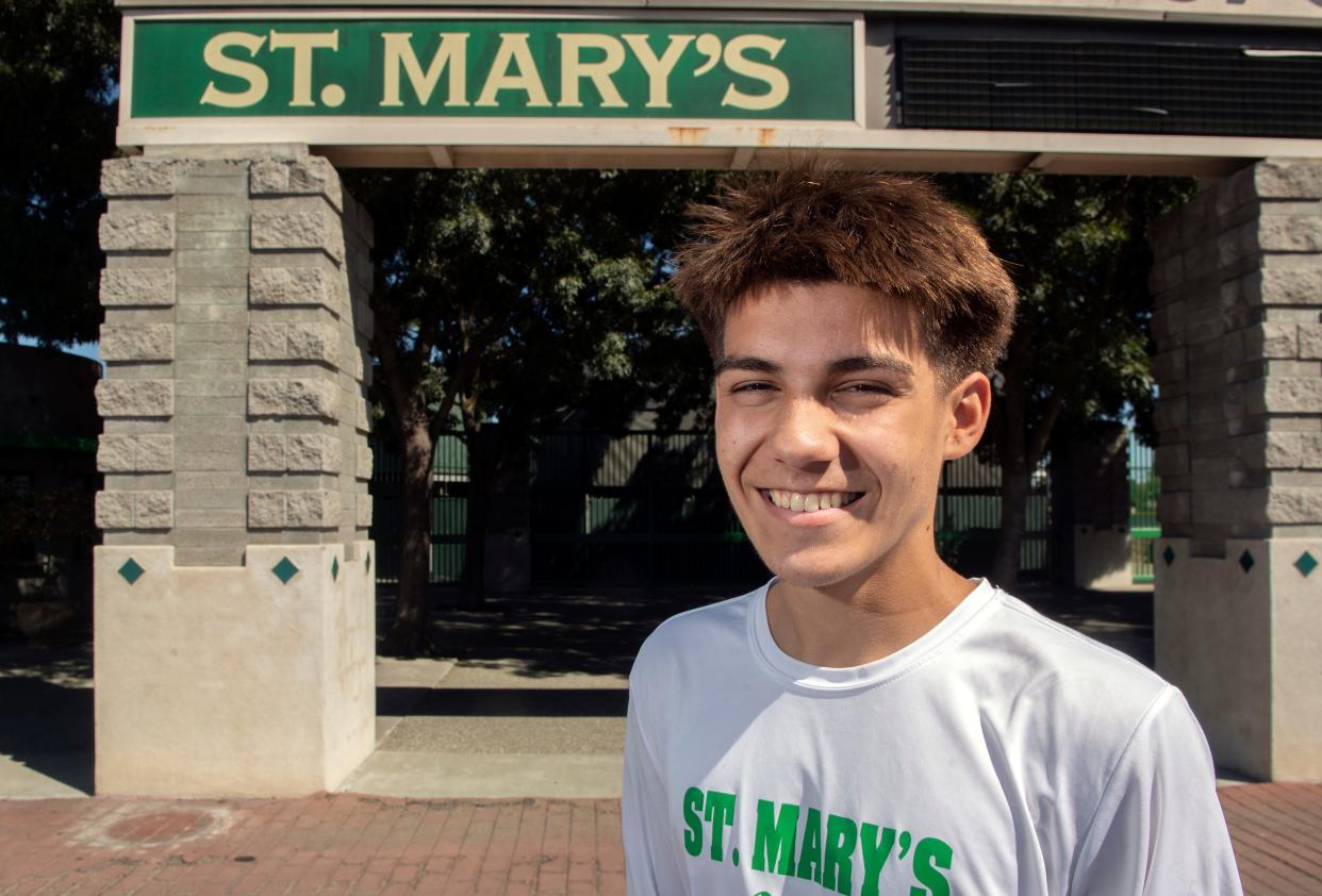 Jacob Moffett runs cross country for St. Mary's.