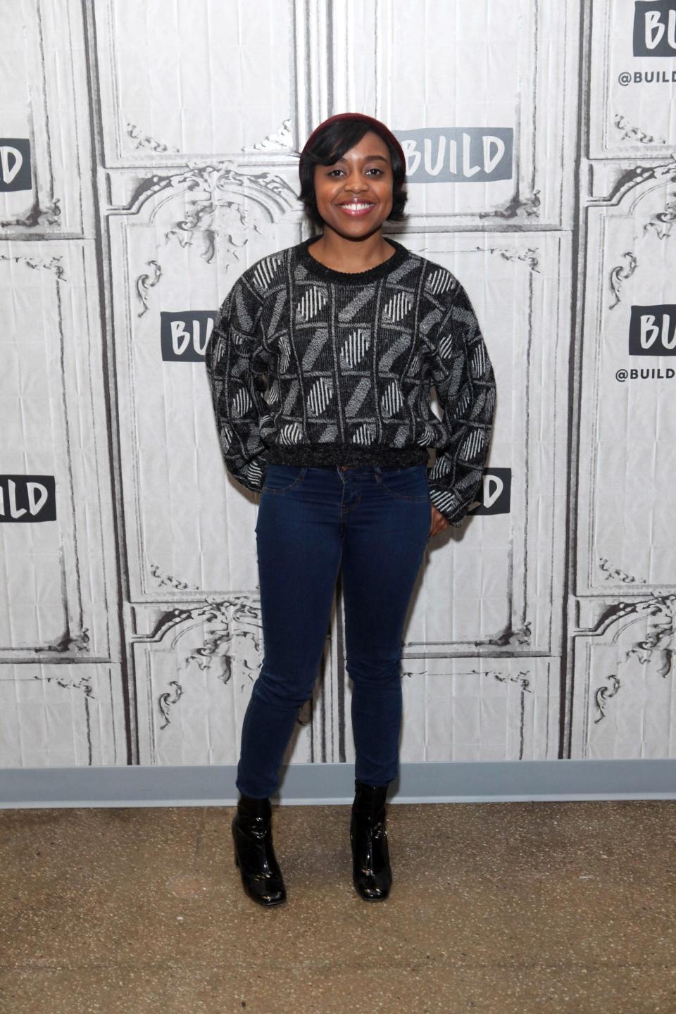 Quinta Brunson attends Build Series Presents Buzzfeed Motion Pictures Staff in January 2017.