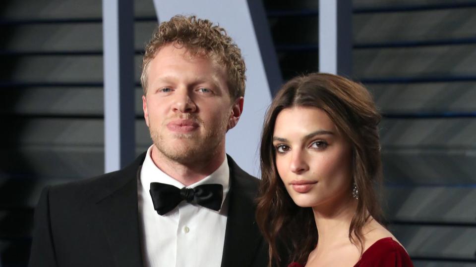 Sebastian Bear-McClard and Emily Ratajkowski Vanity Fair Oscar Party, Arrivals, Los Angeles, USA - 04 Mar 2018