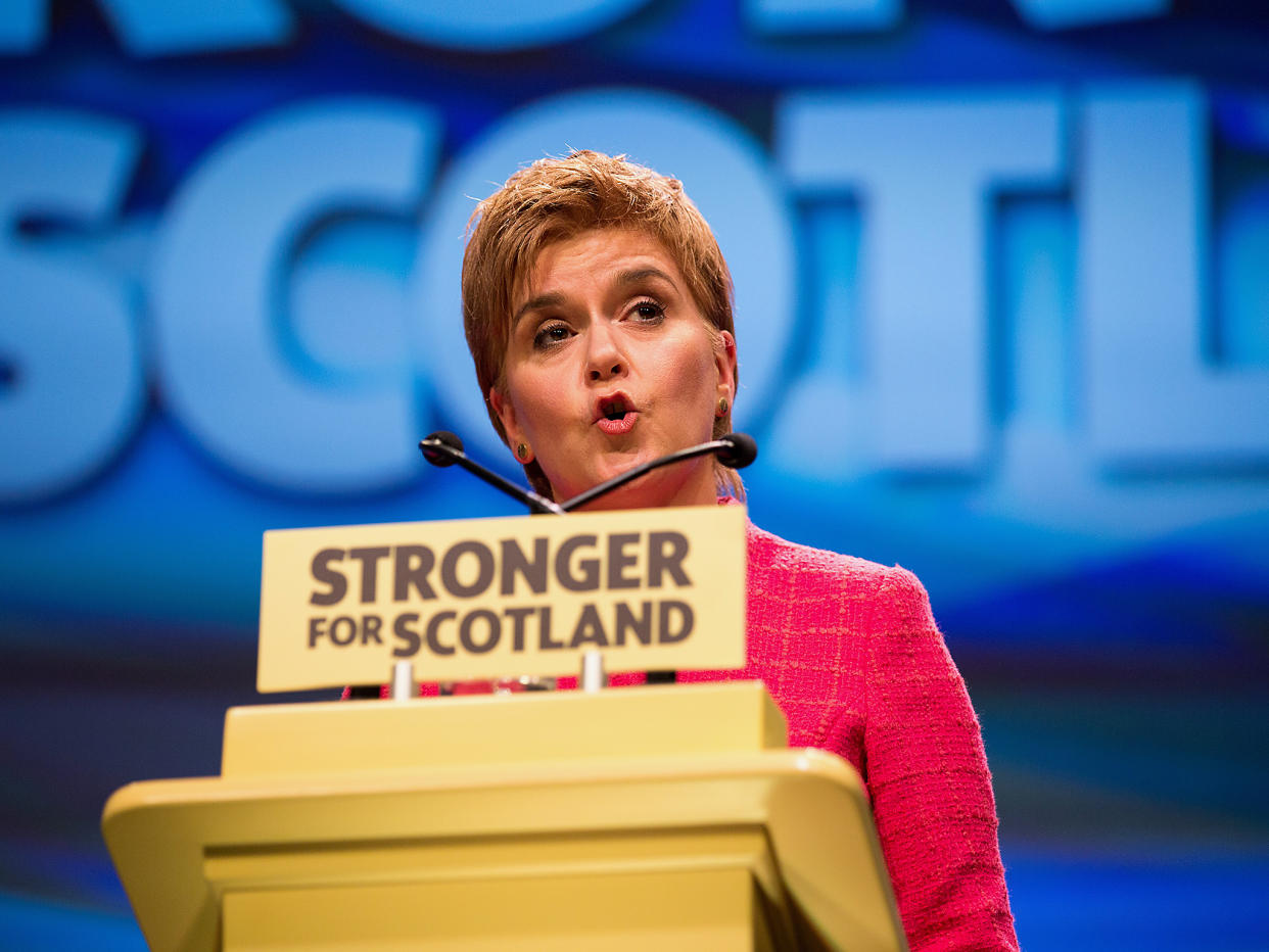 Nicola Sturgeon has called for a second independence referendum: EPA